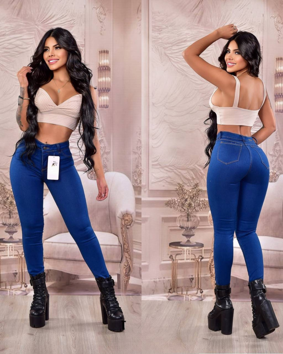 Pantalon De Skinny Jean Ajustado