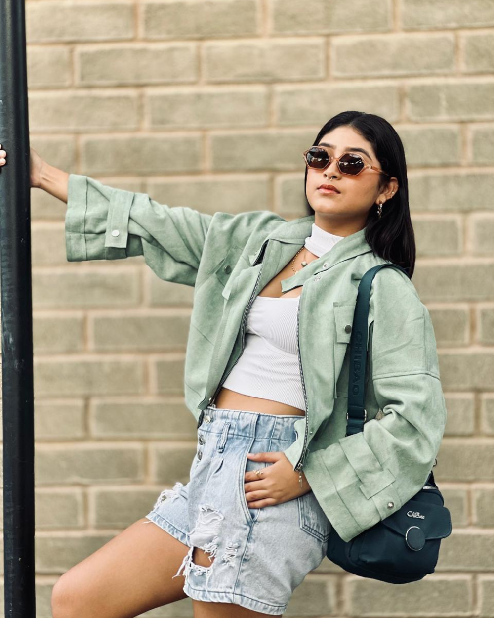 Chaqueta En Gamuza Para Mujer