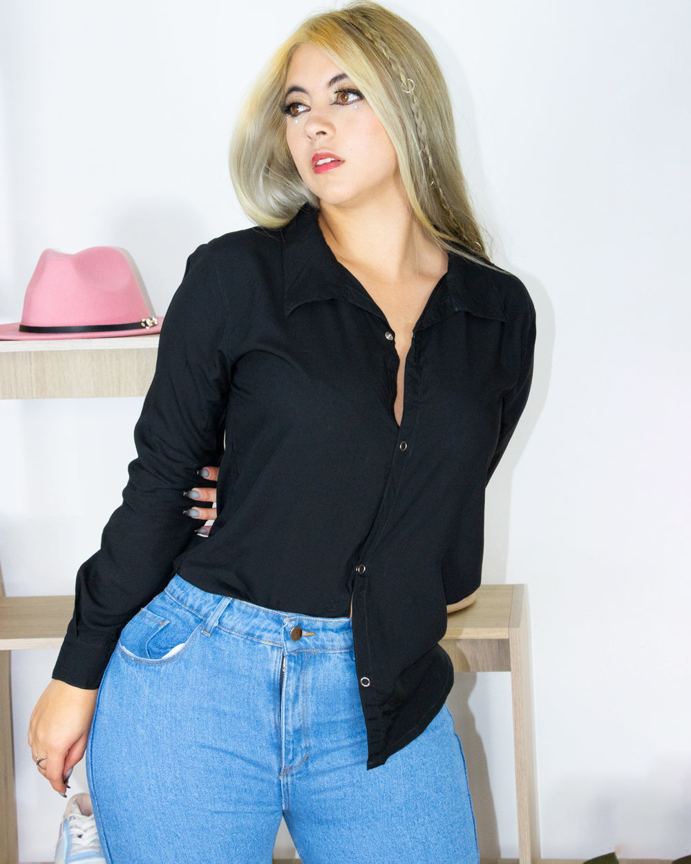 Conjunto Falda Short Y Camisa broches