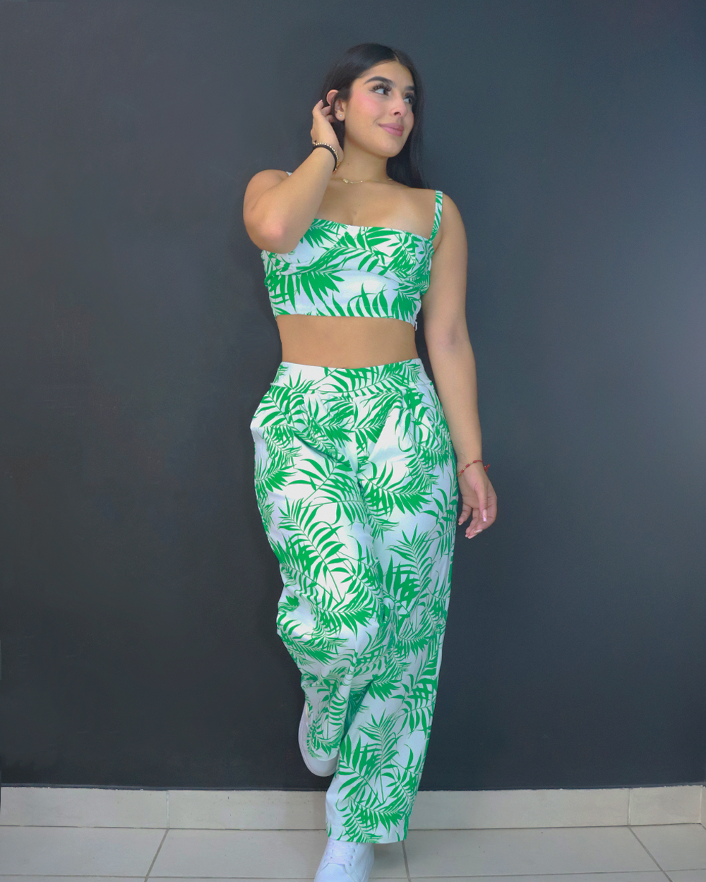CONJUNTO PANTALON Y BLUSA ESTAMPADOS