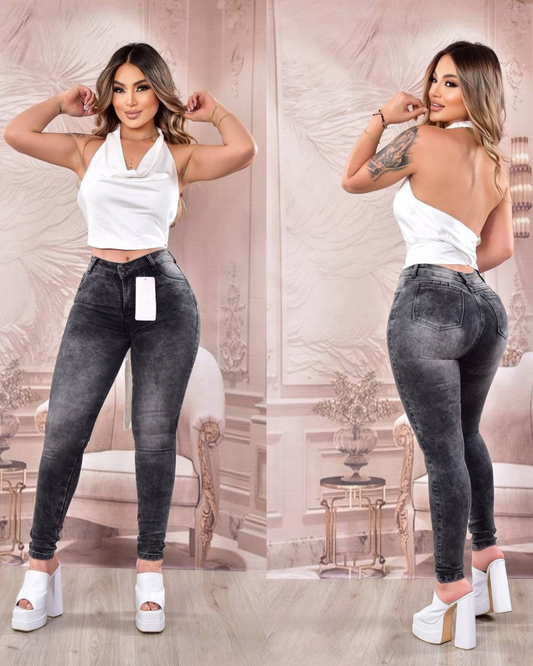 Pantalon De Jean Skinny Ajustado al cuerpo