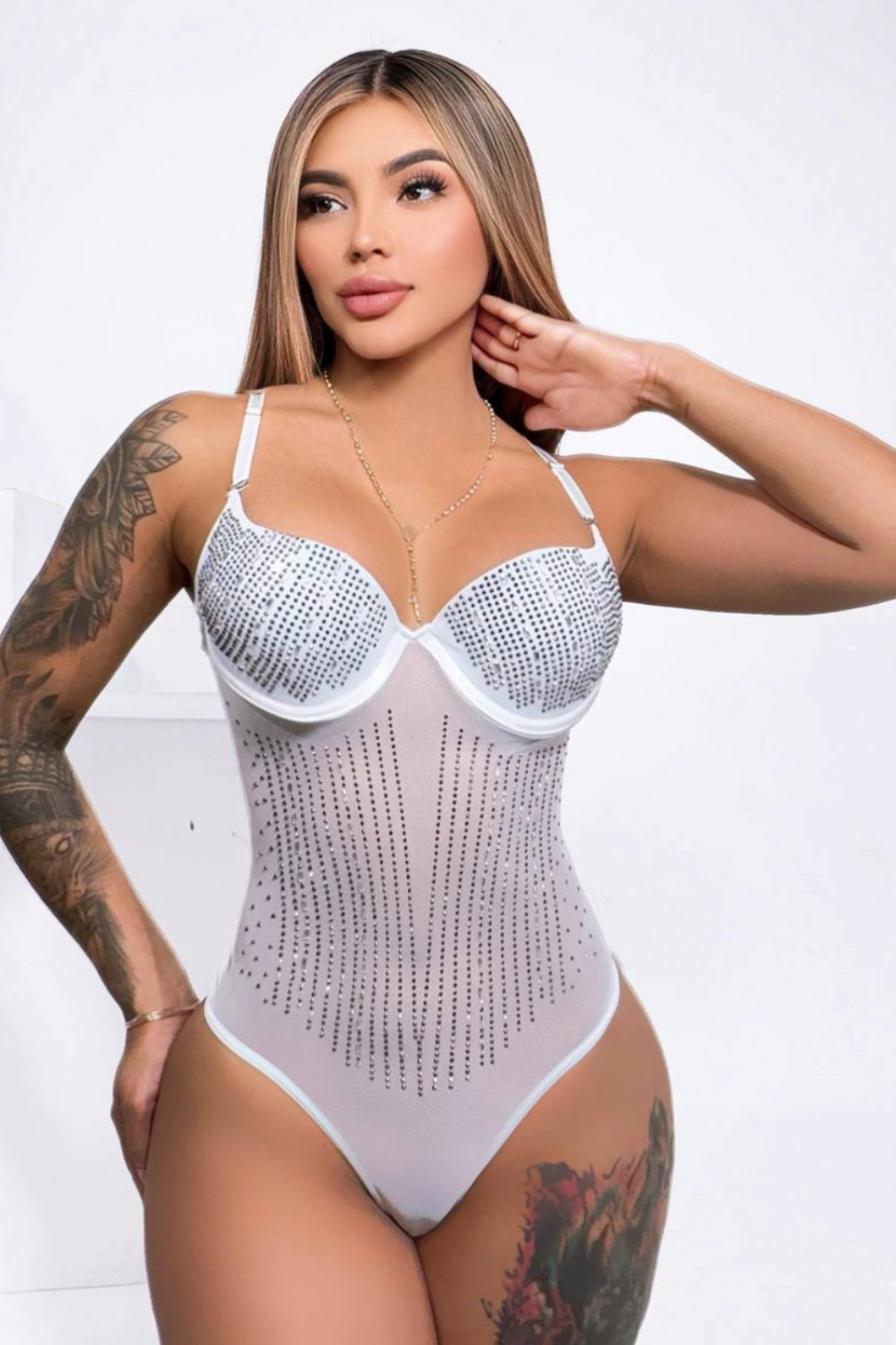 Body Con Brillos