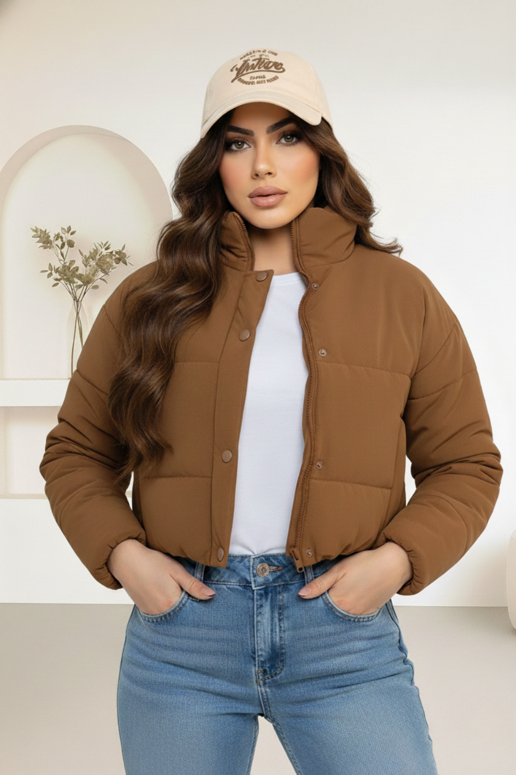 Chaqueta tipo denin  para mujer estilo bombacha