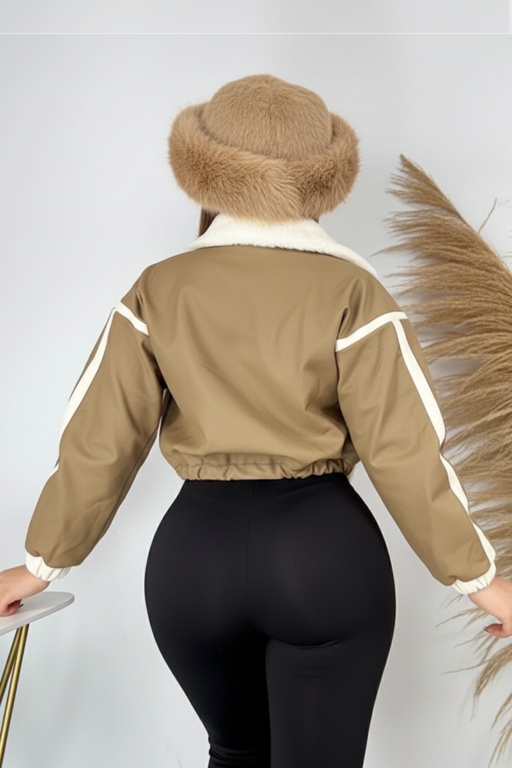 Chaqueta Estilo Clasico Forrada en Peluche