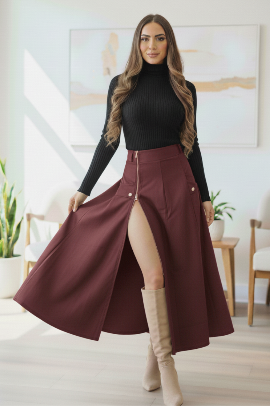 Conjunto Falda, chaqueta y blusa