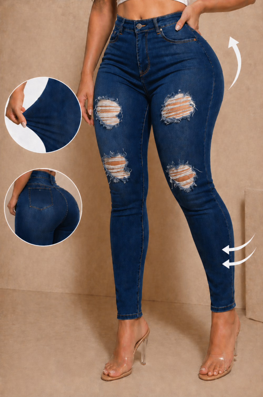Pantalon De Skinny Jean destroyer