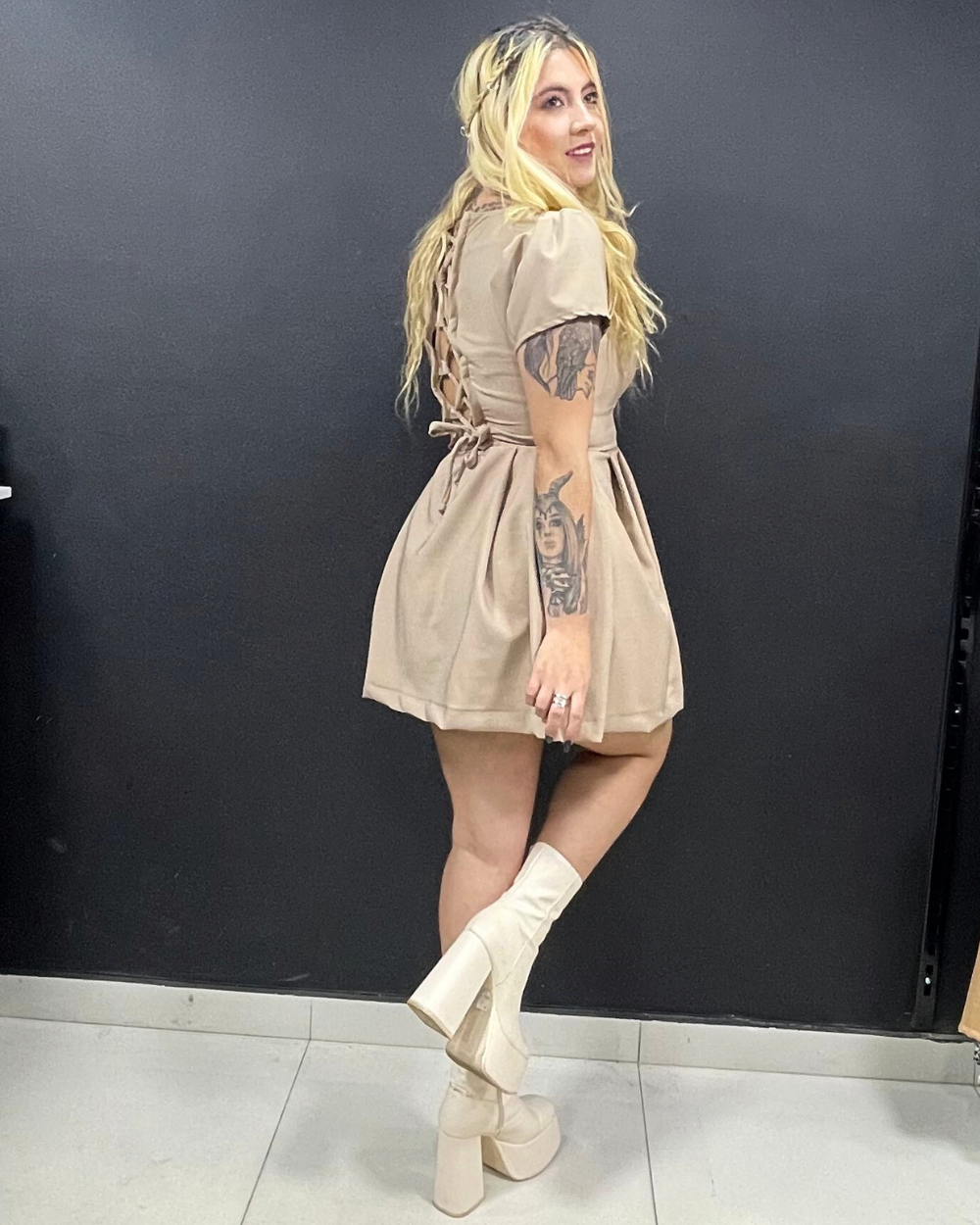 Vestido corte princesa