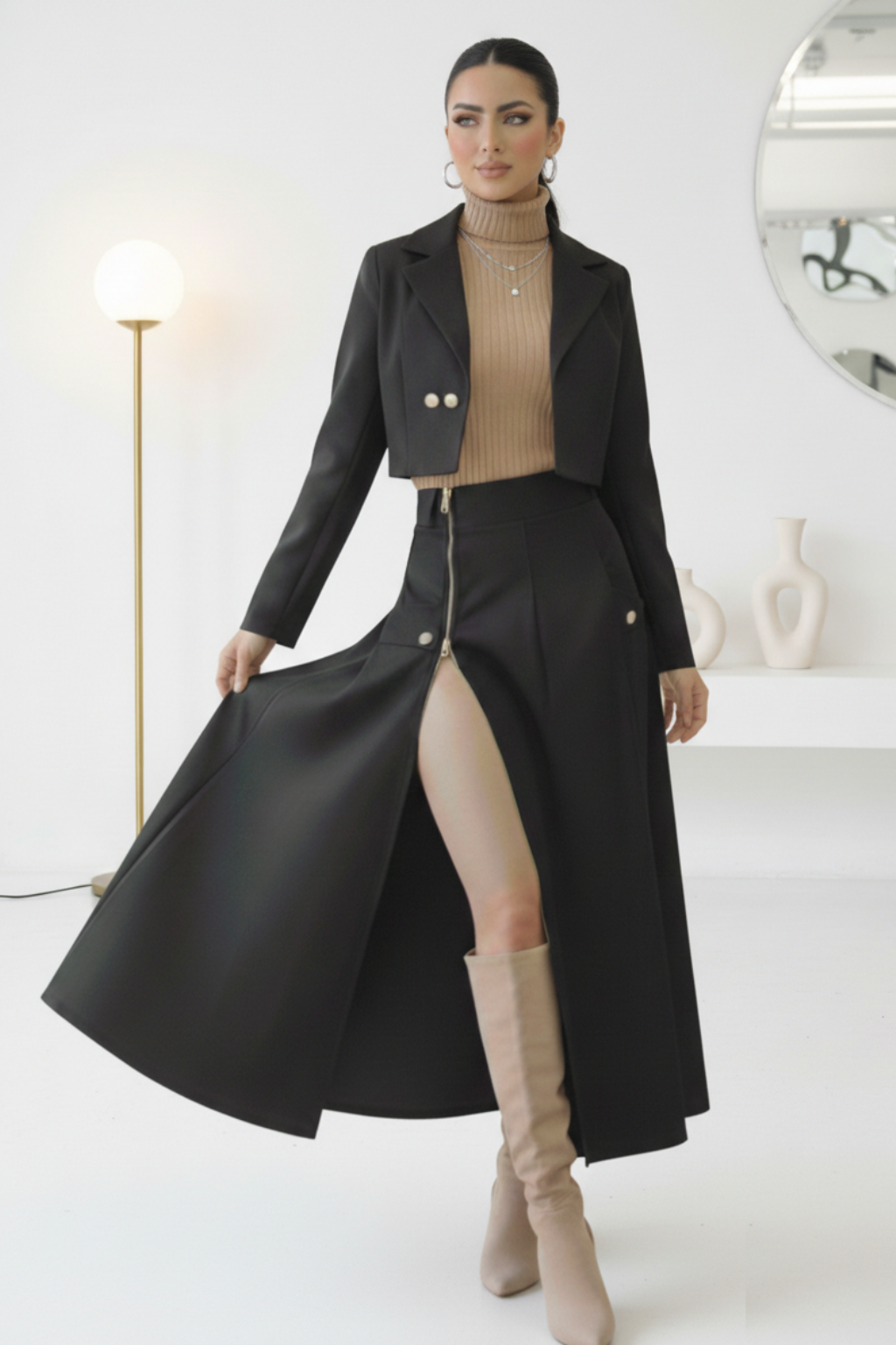 Conjunto Blazer Falda y blusa