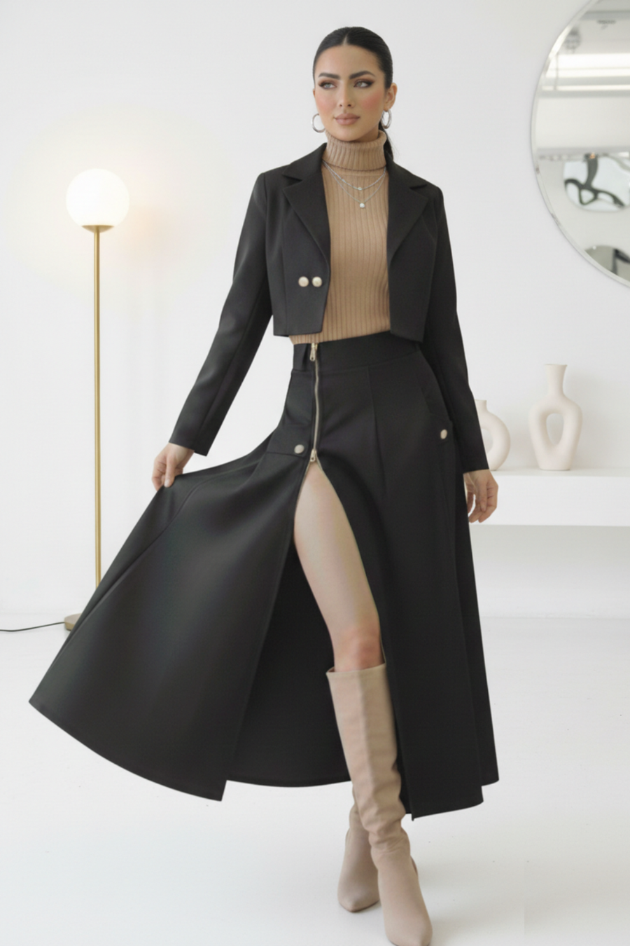 Conjunto Blazer Falda y blusa