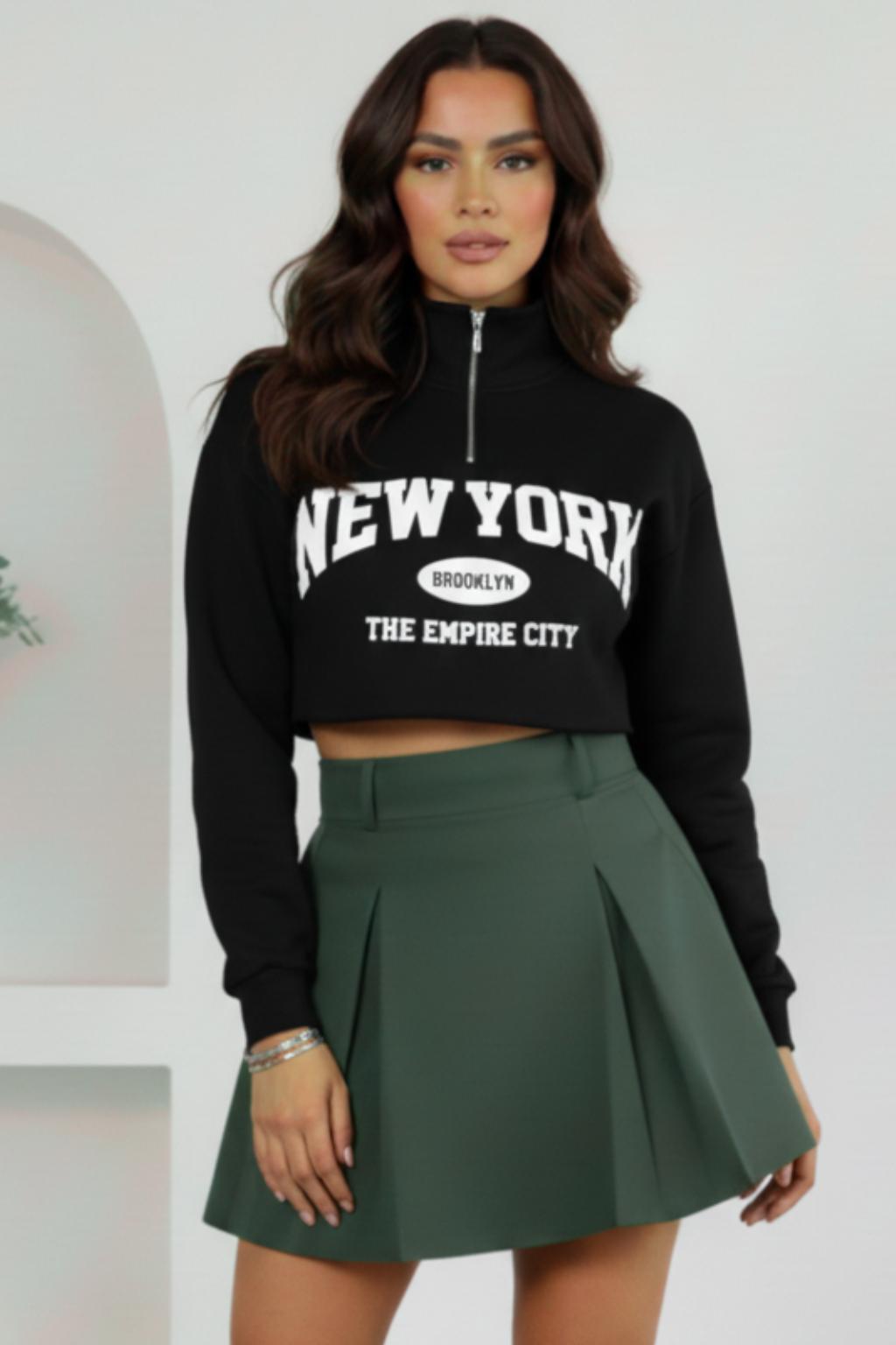 Conjunto Buzo New York y falda tipo A
