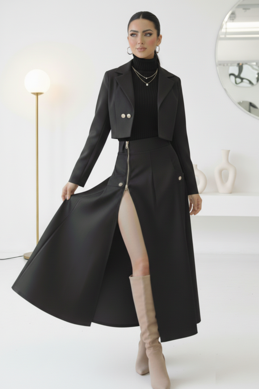 Conjunto Blazer Falda y blusa