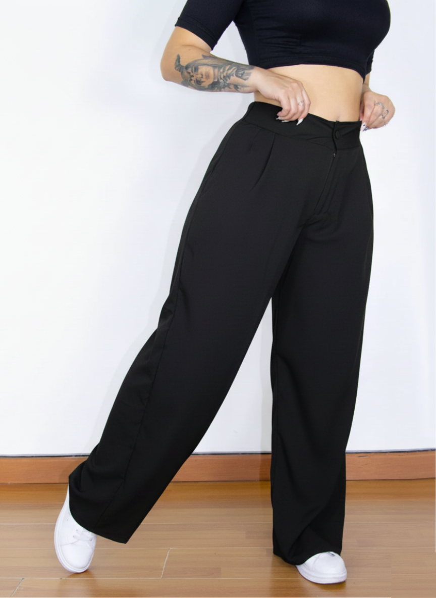 Pantalon Bota Recta Tela