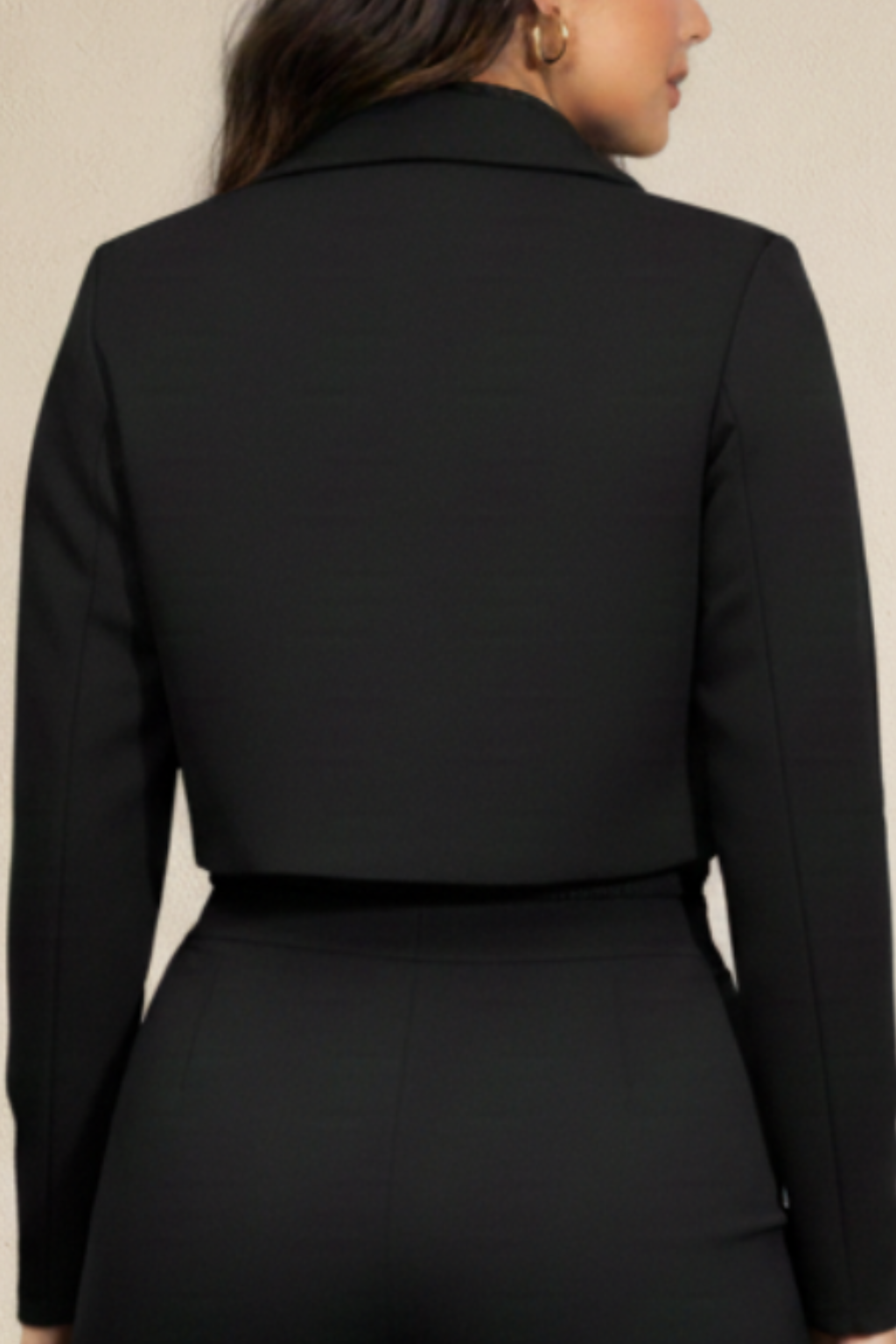 Blazer Corto de Mujer con Dos Botones