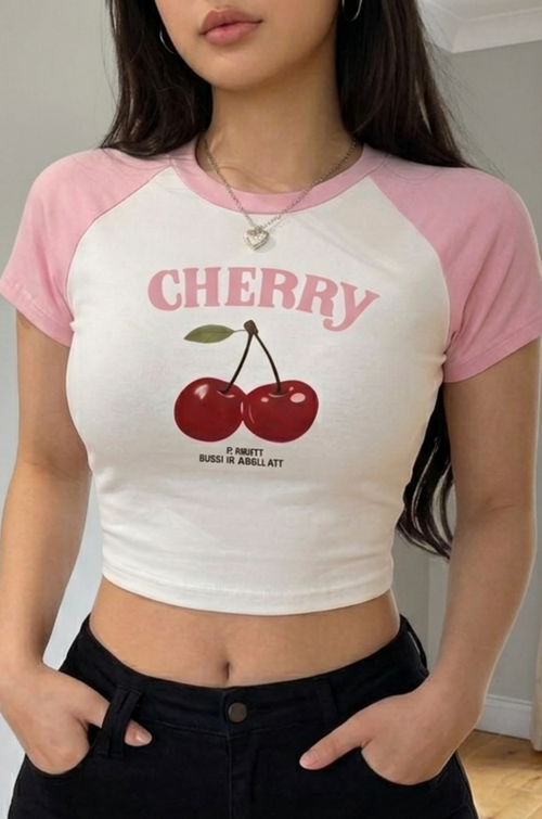 Blusa Estampada manga corta