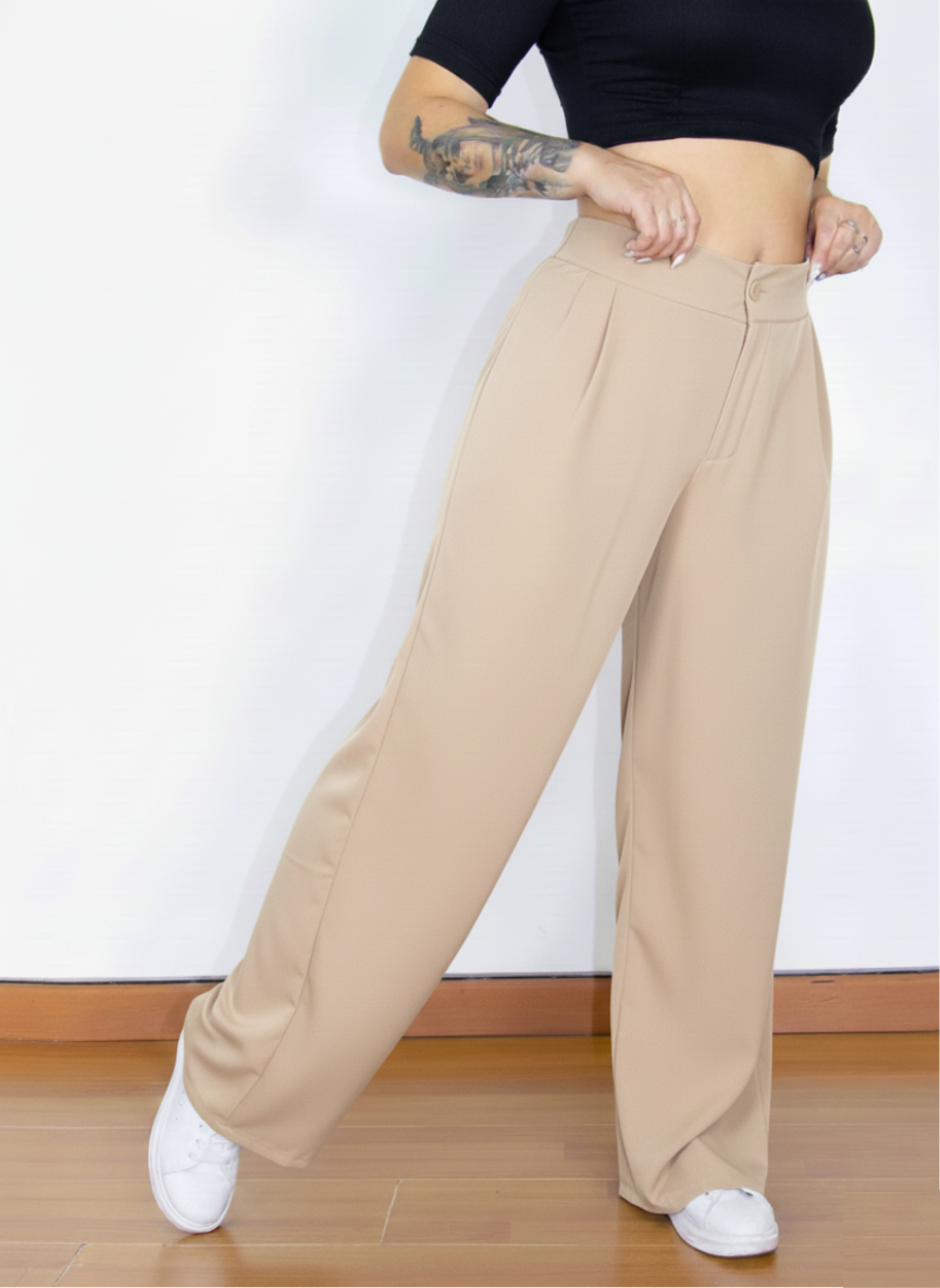 Pantalon Bota Recta Tela