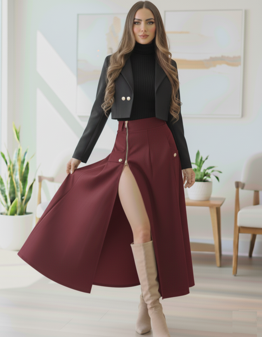 Conjunto Blazer Falda y blusa