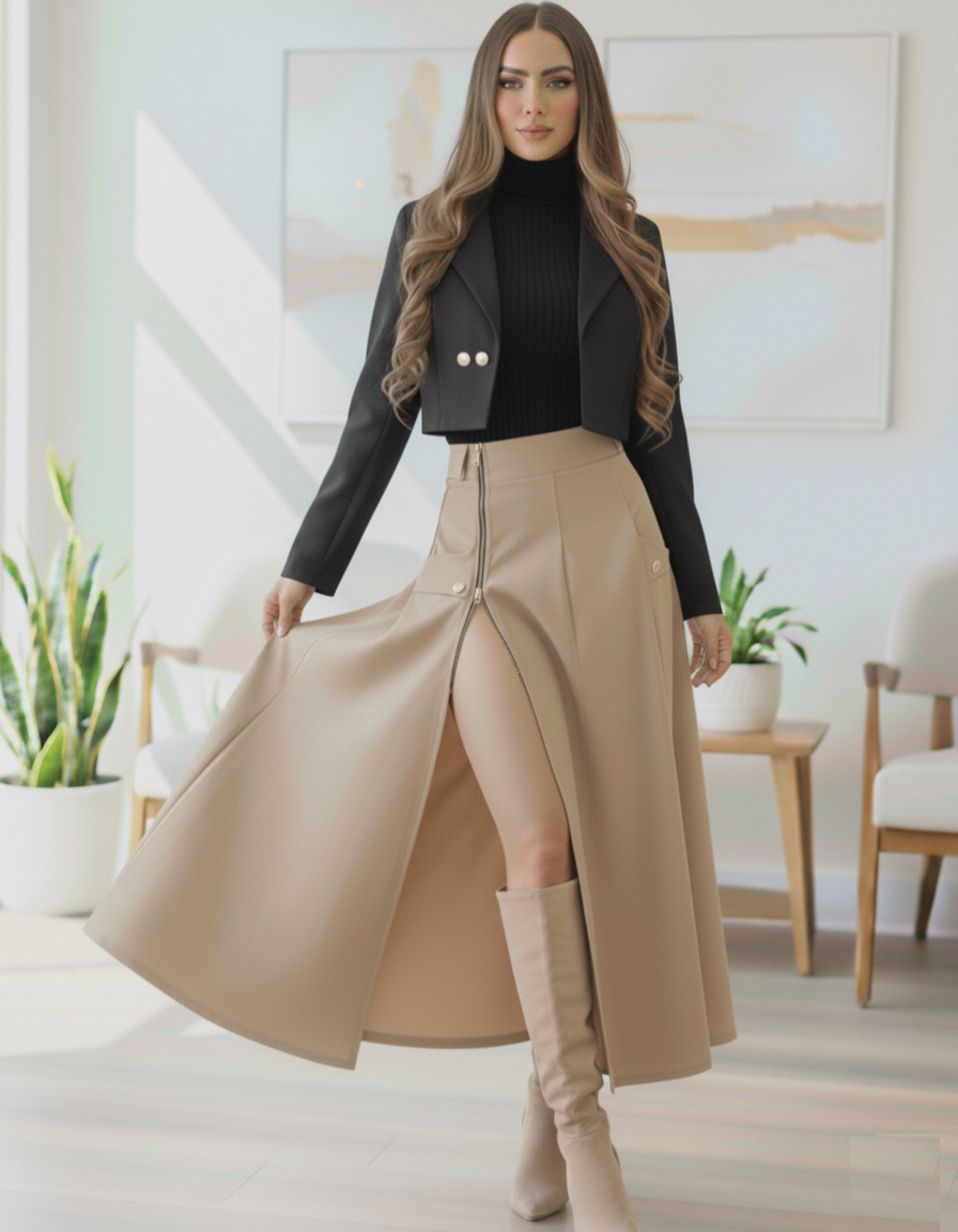 Conjunto Blazer Falda y blusa