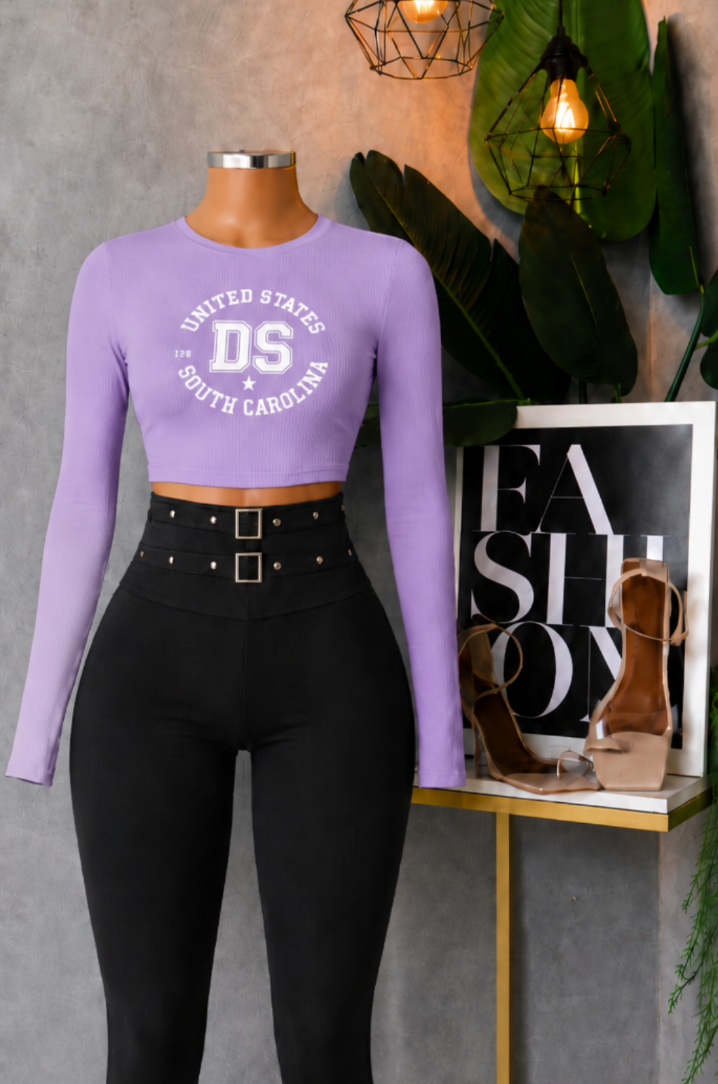 Conjunto de Pantalon tipo leggins + Blusa estampada