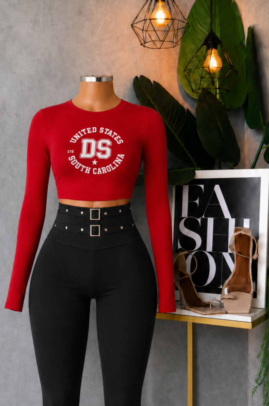 Conjunto de Pantalon tipo leggins + Blusa estampada
