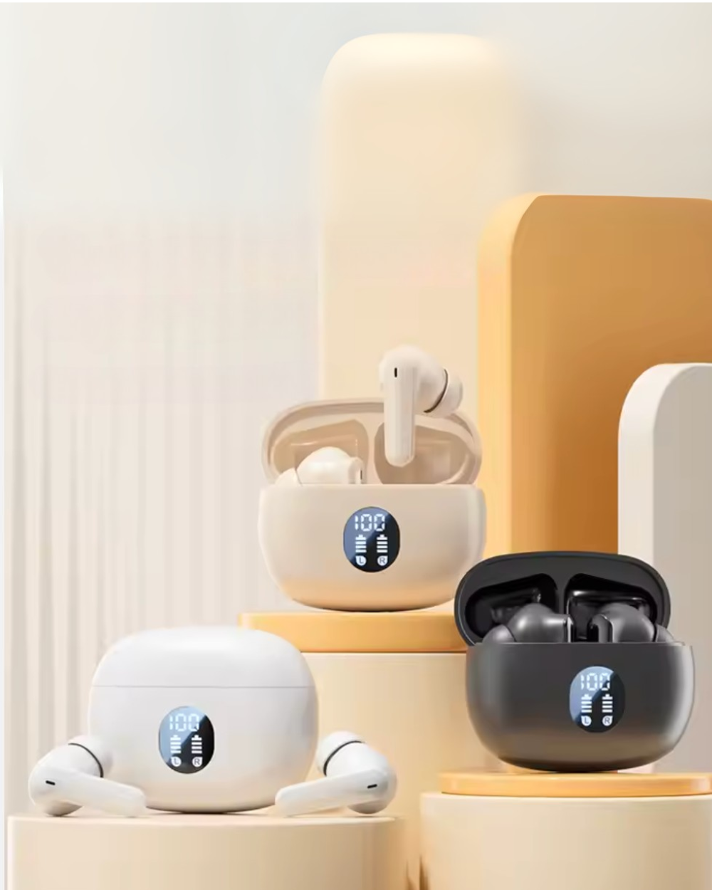 Auriculares Inalambricos con pantalla LED con cancelación de ruido