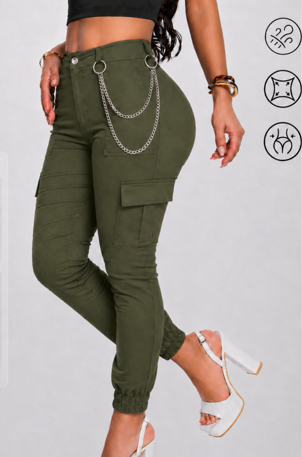 Pantalon Cargo Para Mujer Con Orma