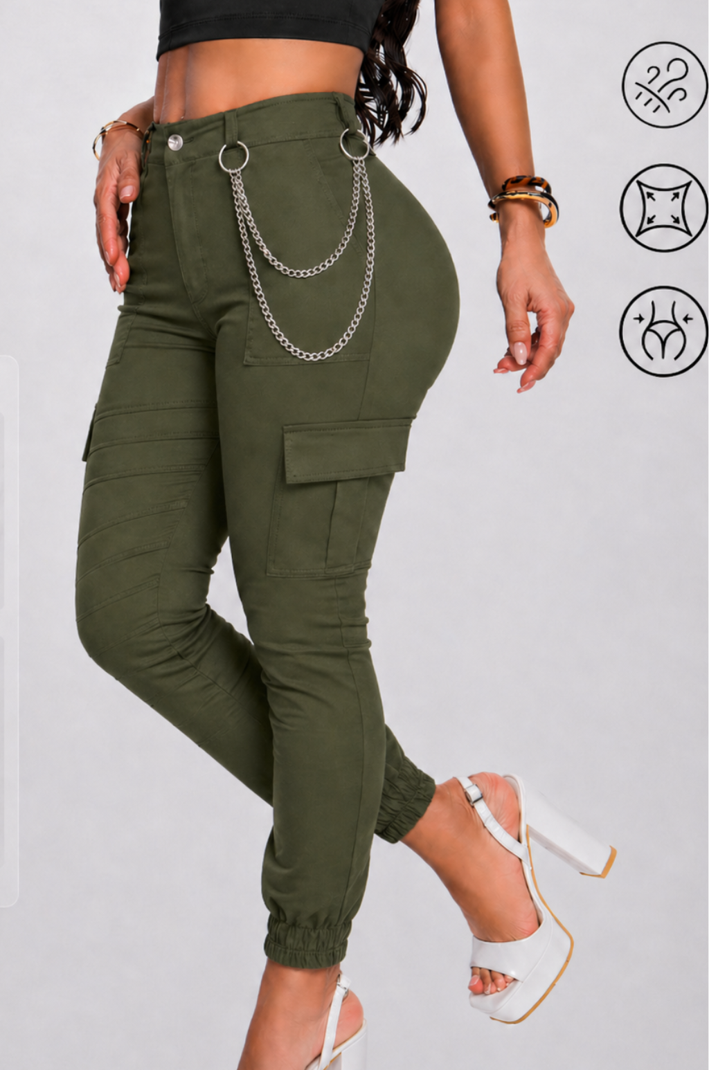 Pantalon Cargo Para Mujer Con Orma