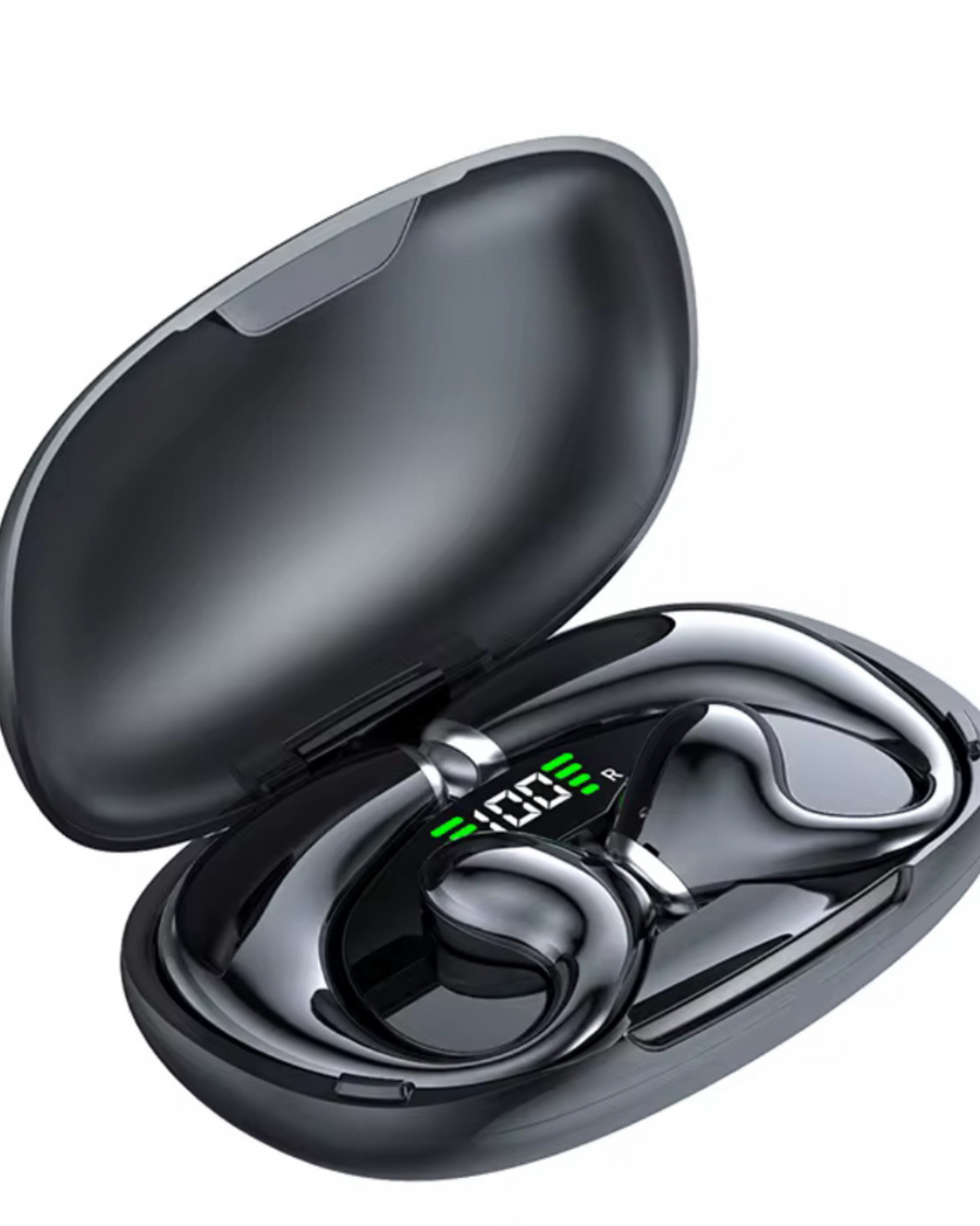 Audífonos Deportivos con Gancho Para  la Oreja, Auriculares con Micrófono, Bluetooth