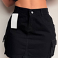 Falda De Jean Color Cargo Tiro Alto