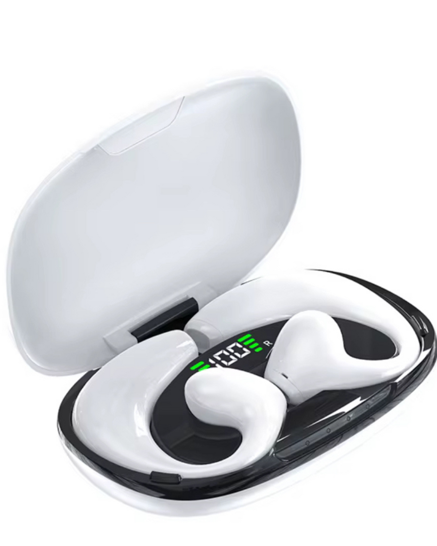 Audífonos Deportivos con Gancho Para  la Oreja, Auriculares con Micrófono, Bluetooth