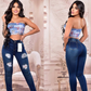Pantalon De Skinny Jean destroyer