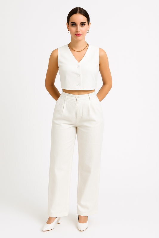 Conjunto Pantalon Bota Ancha  y Chaleco