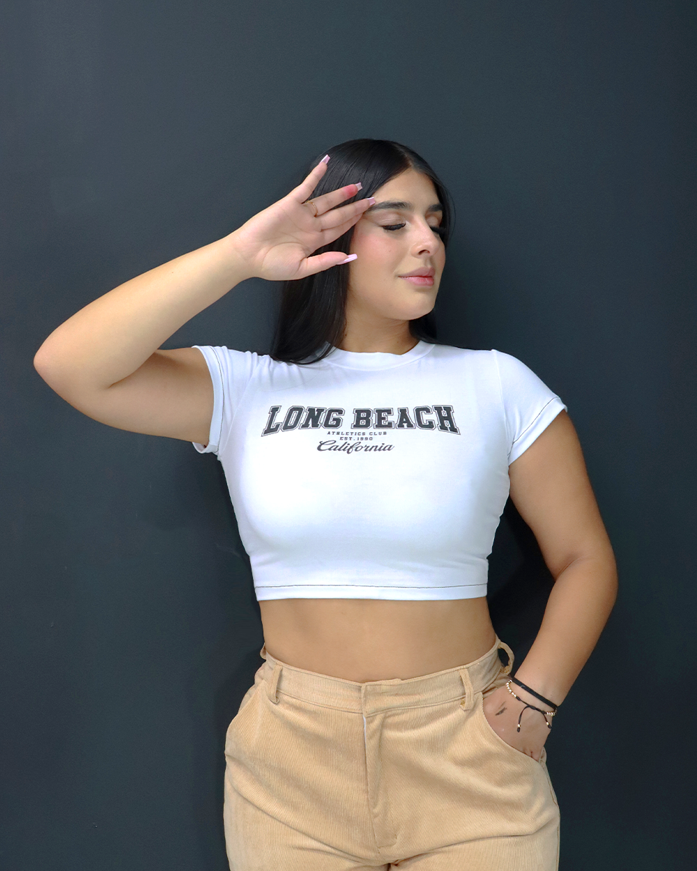 Blusa manga corta chicle