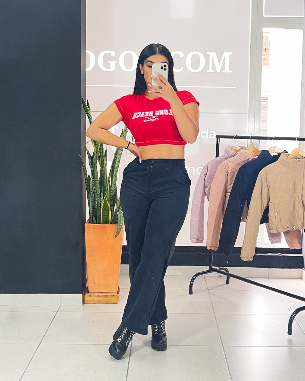 Blusa manga corta chicle