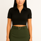 Conjunto Blusa formal y Falda con correa