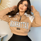 Buzo deportivo con cremallera y estampado para mujer