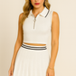 Conjunto 2 piezas para mujer  falda plisada y top