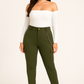 Pantalón con Bolsillos laterales tipo cargo de Mujer