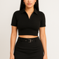 Conjunto Blusa formal y Falda con correa