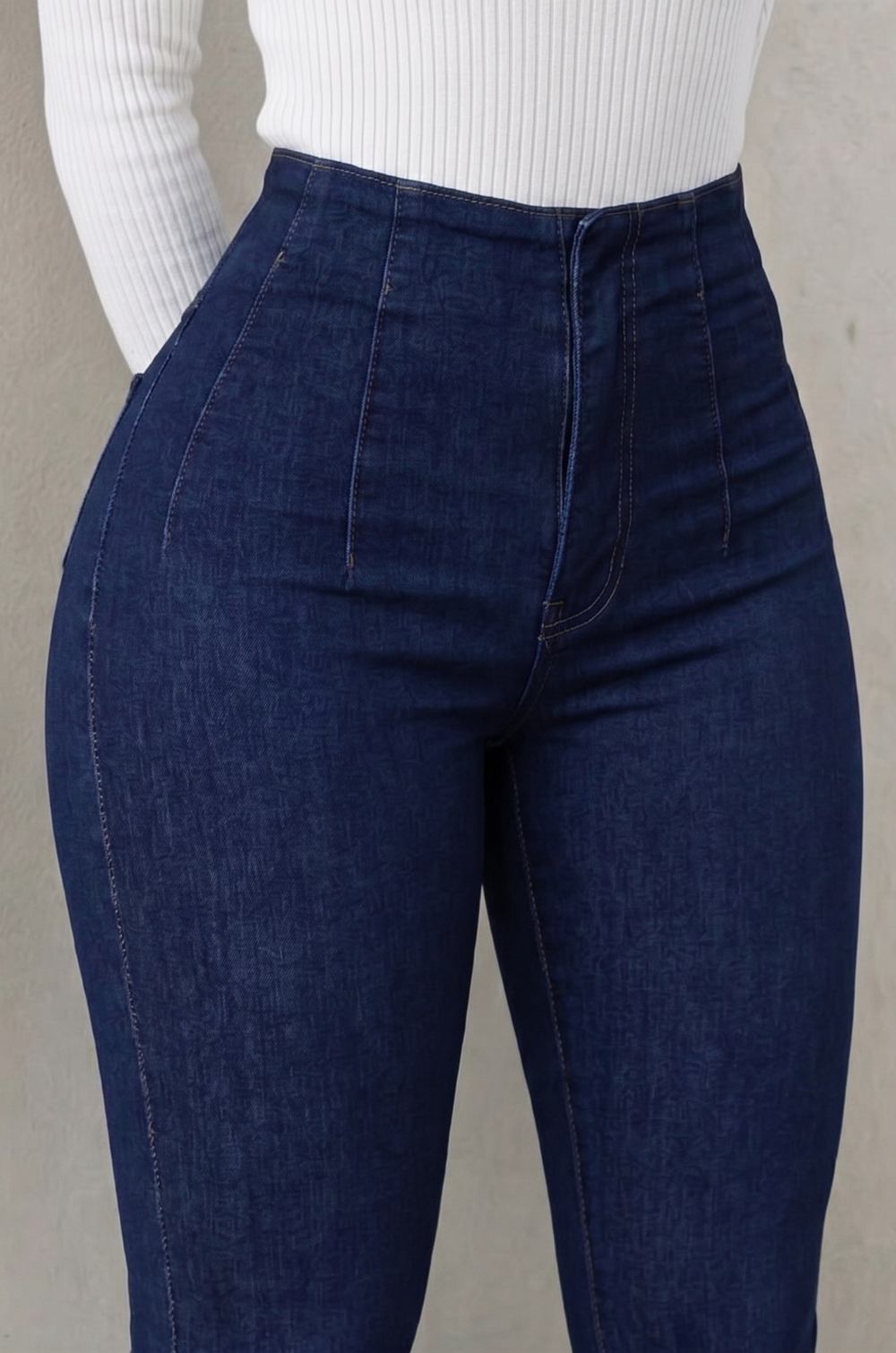 Jean control abdomen mujer tiro alto skinny