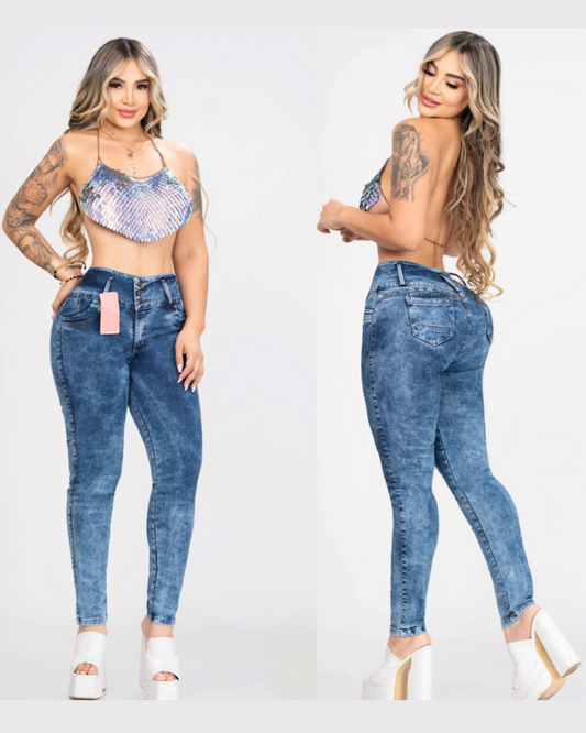 Pantalon De Jean 3 botones  Skinny