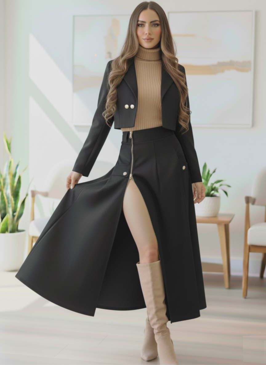 Conjunto Blazer Falda y blusa