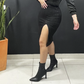 FALDA LARGA EN GAMUZA