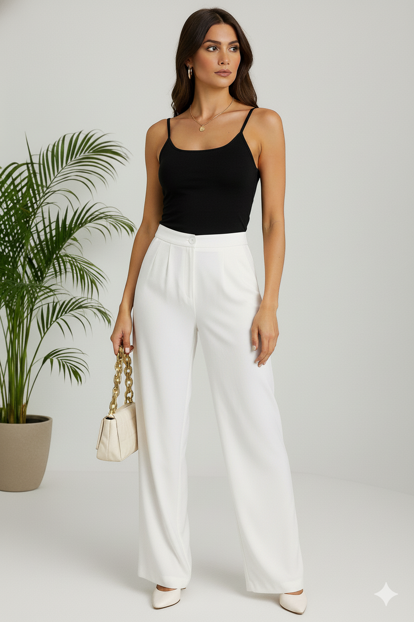 Pantalon  Lino Bota Recta