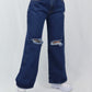 PANTALON DE JEAN BOTA RECTA EN DENIM