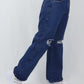 PANTALON DE JEAN BOTA RECTA EN DENIM