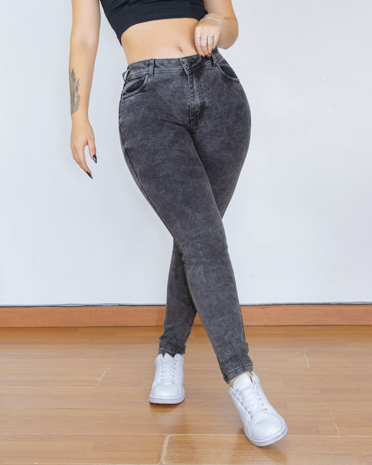 PANTALON DE JEAN SKINNY TIRO ALTO