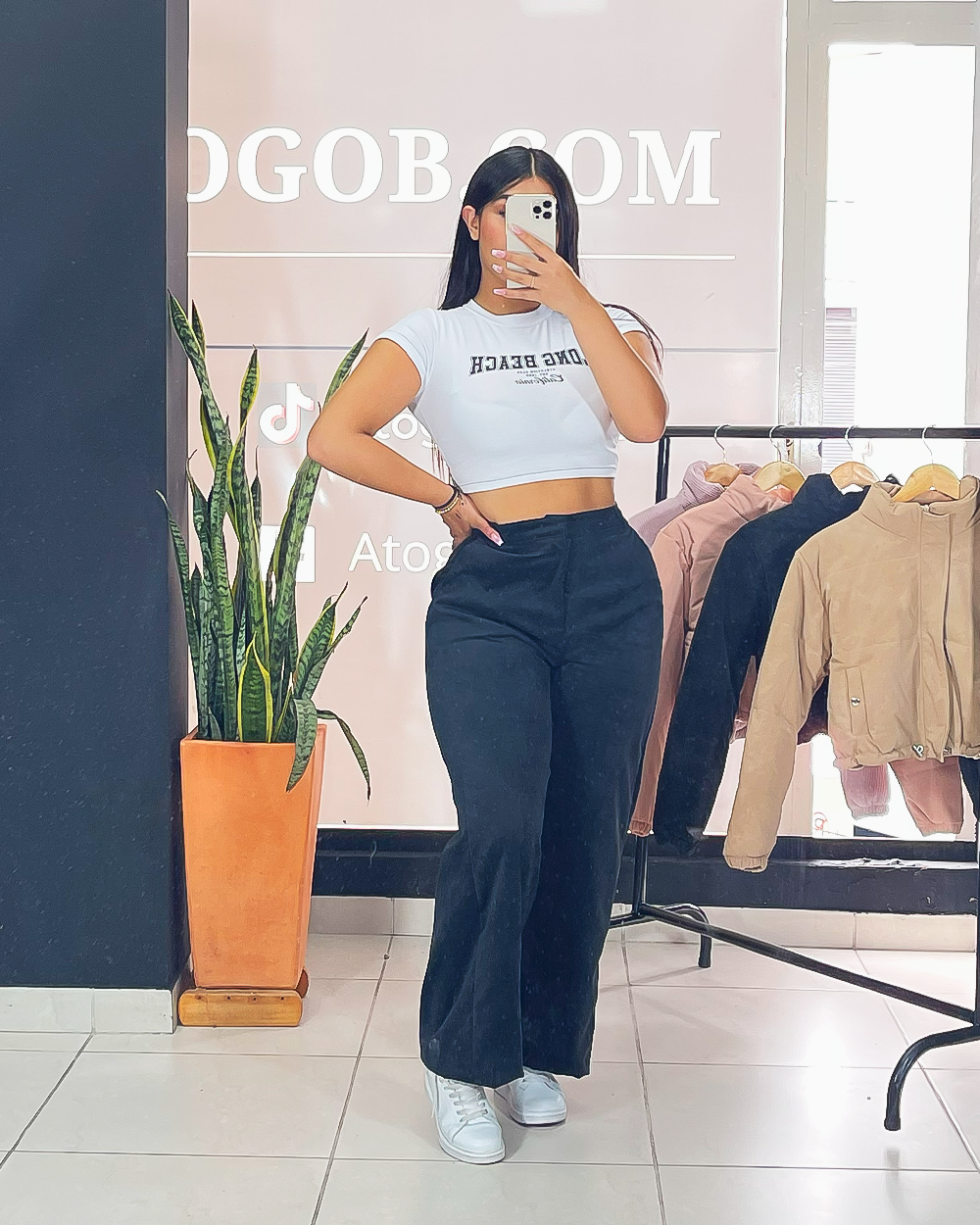Pantalon en Pana + body