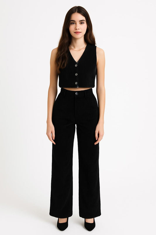 Conjunto Pantalon y Chaleco en Pana