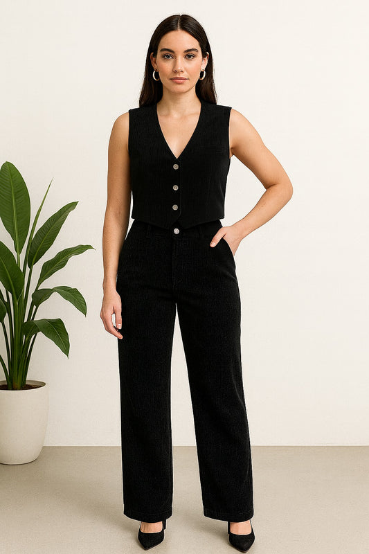 Conjunto Pantalon y Chaleco en Pana