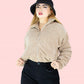 CHAQUETA OVERSIZE EN PANA